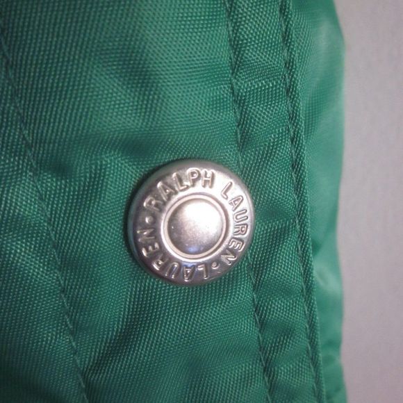 Ralph Lauren Womens Size M Marine Sailing Team Green Sleeveless Jacket w/  Hood - Picture 11 of 12